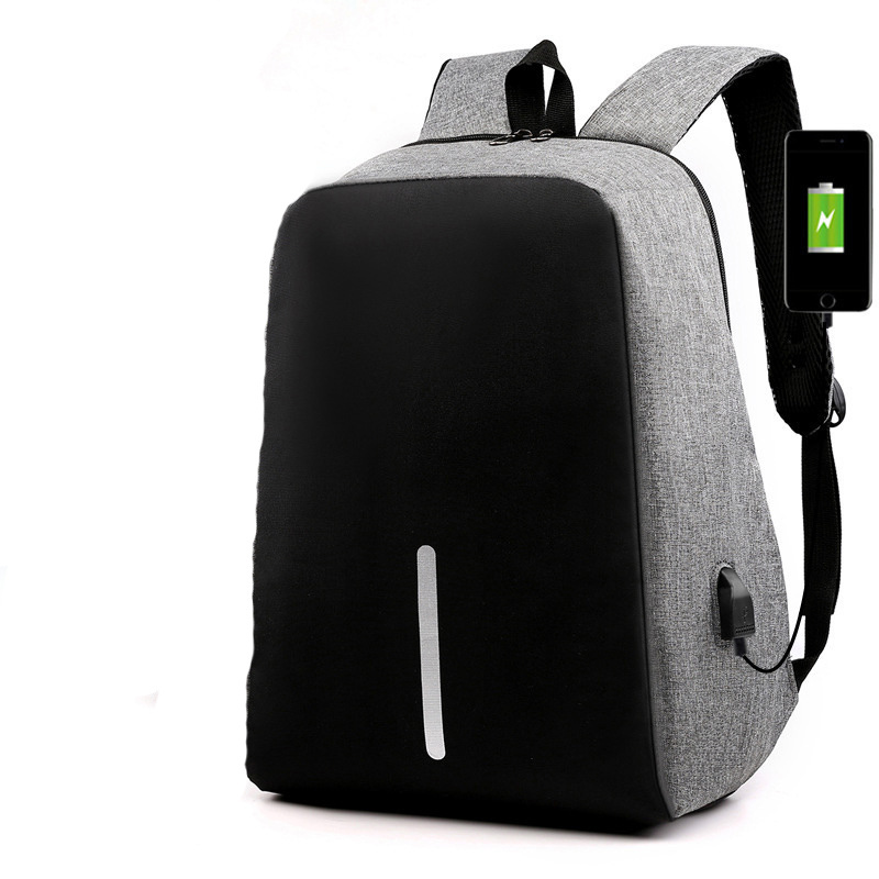 Fashion new anti-theft backpack casual backpack business men multi-function USB backpack