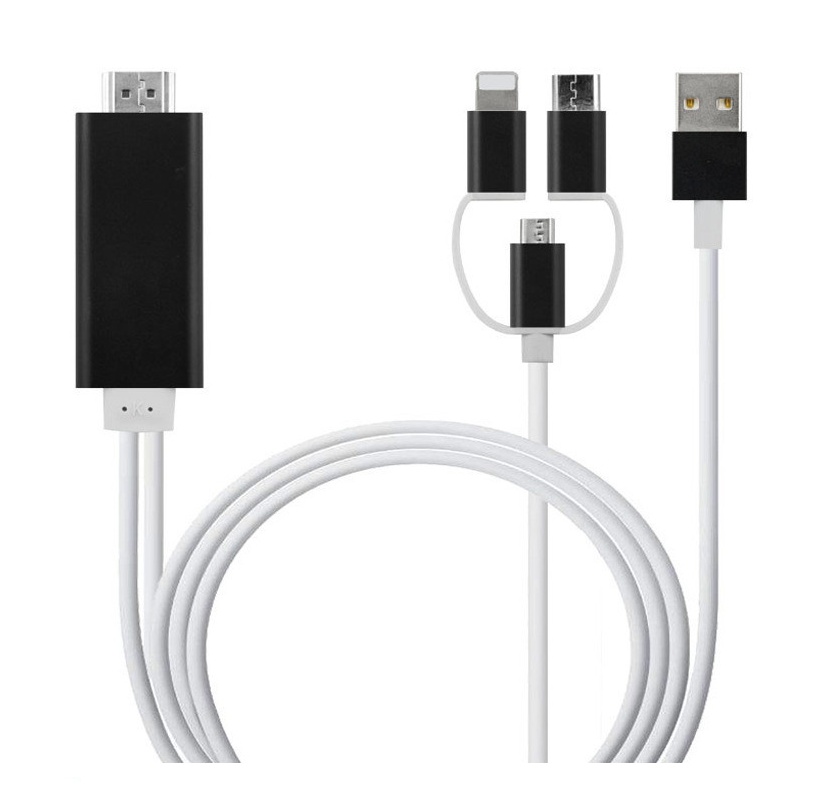 Type-C To HDMI Three In One Mobile Phone Projection Cable - Image 4