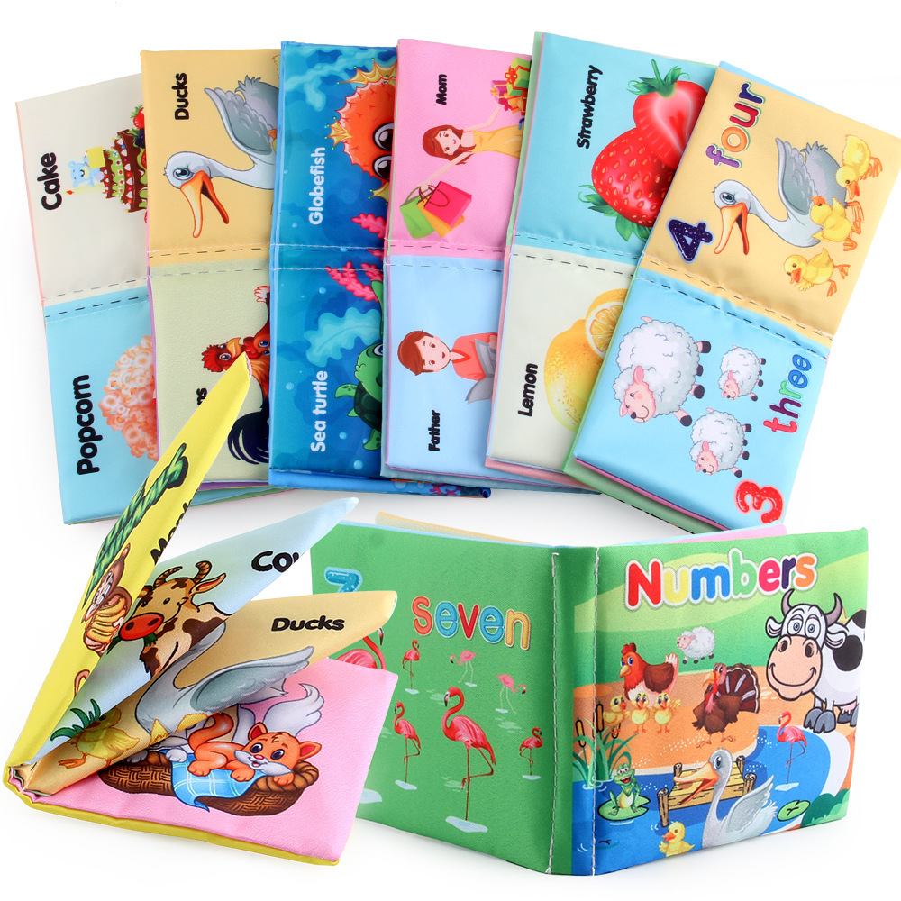 Infant Cloth Hands Tear-proof Early Education Palmar Cloth Book - Image 2