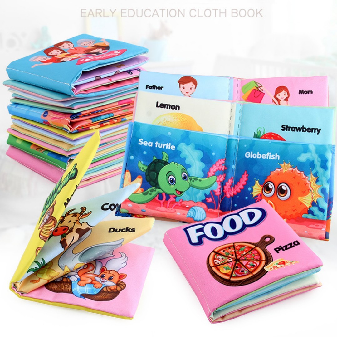 Infant Cloth Hands Tear-proof Early Education Palmar Cloth Book