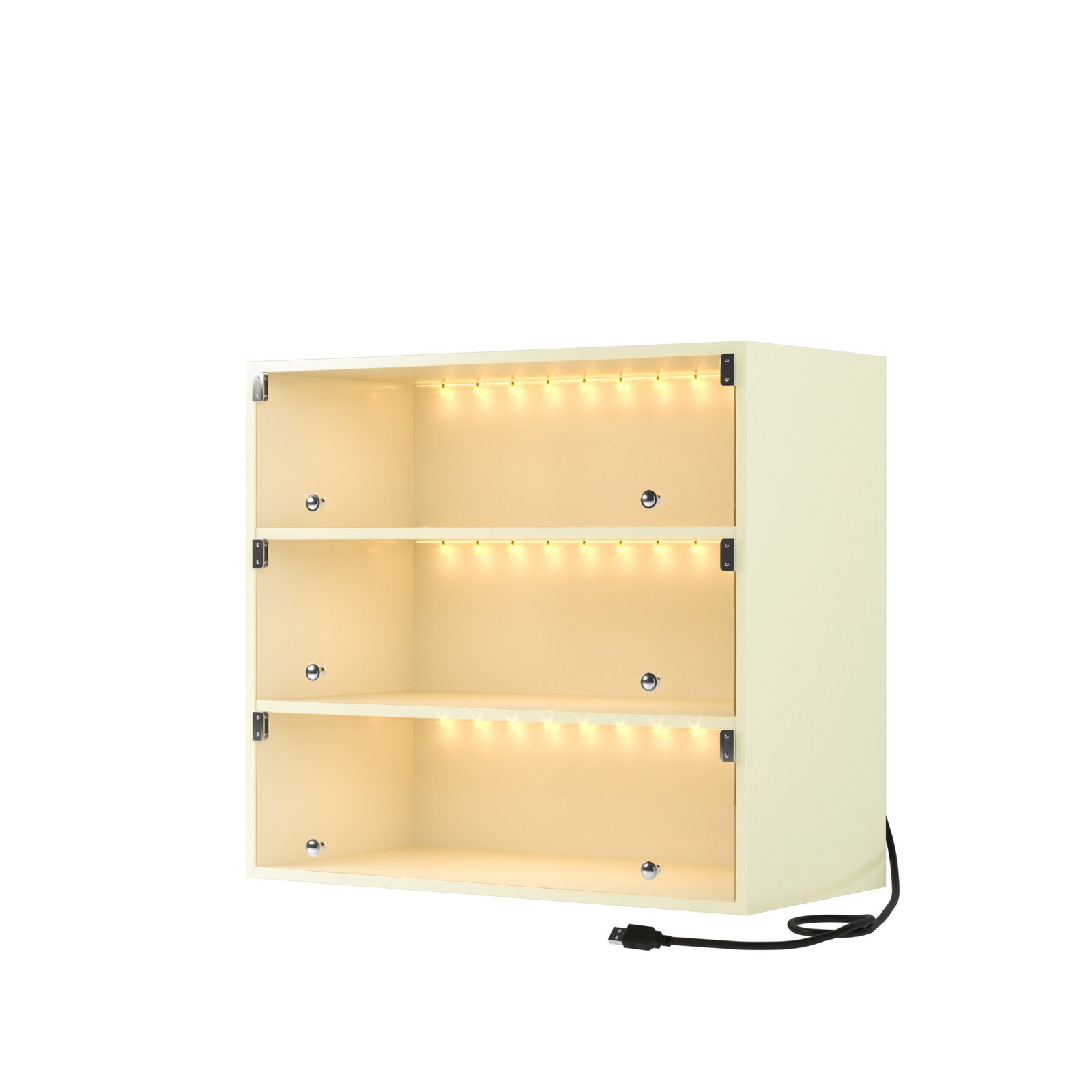 005d9a5b-c2a6-486c-83eb-c2136e5638c9.jpg LED Light Shoe Box Three Layers With Glass Doors - Image 5