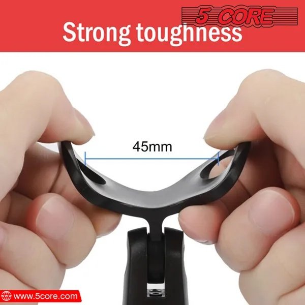 04e96a4a-e9da-476f-85c7-634c25dc1424.jpg 5 Core Microphone Clip Holder 2 Pieces With Screw Adapters 5/8 To 3/8 Inch - Image 5