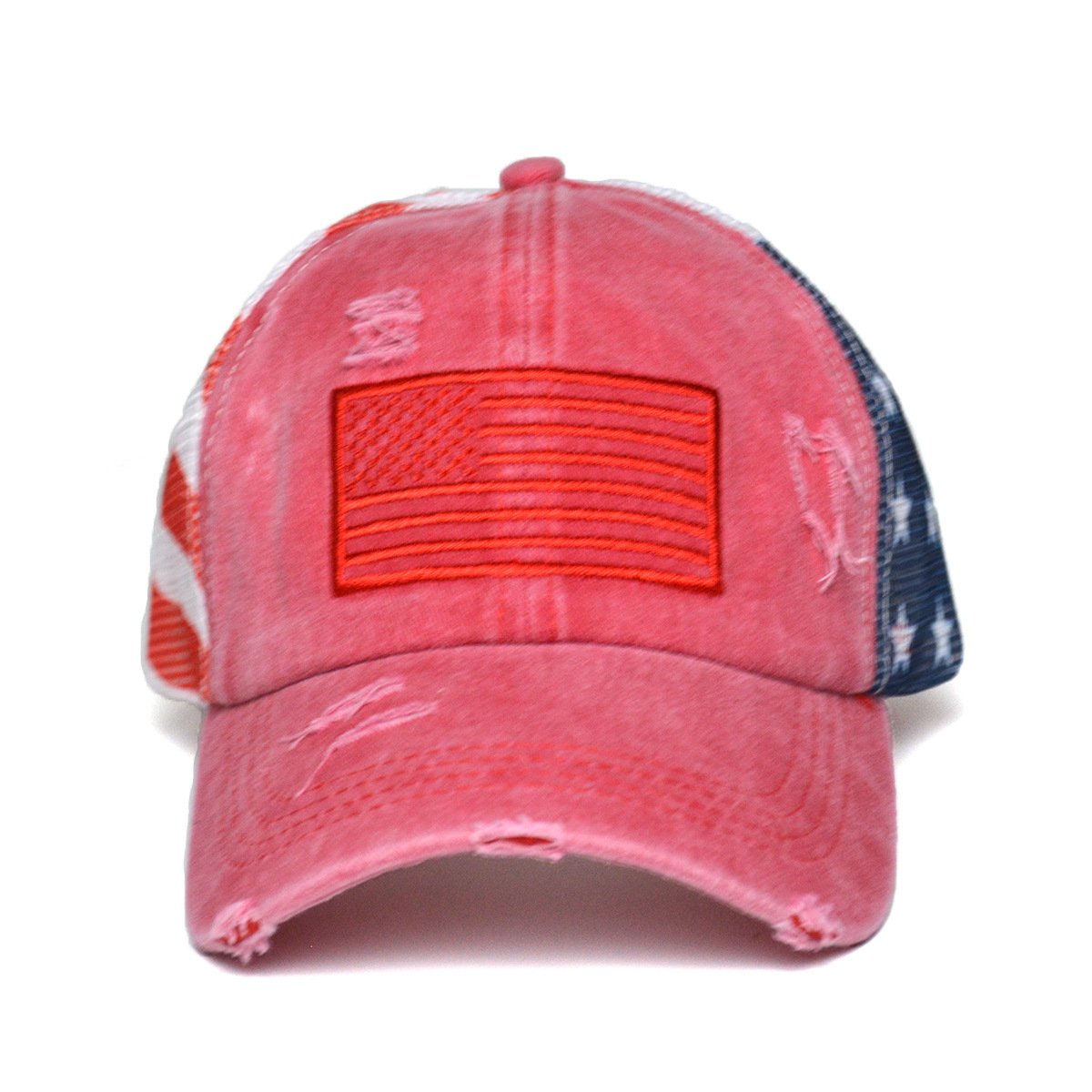 2654f046-9d65-4943-8d5e-7b02483889bd.jpg Women's Ripped Embroidered Baseball Cap - Image 6