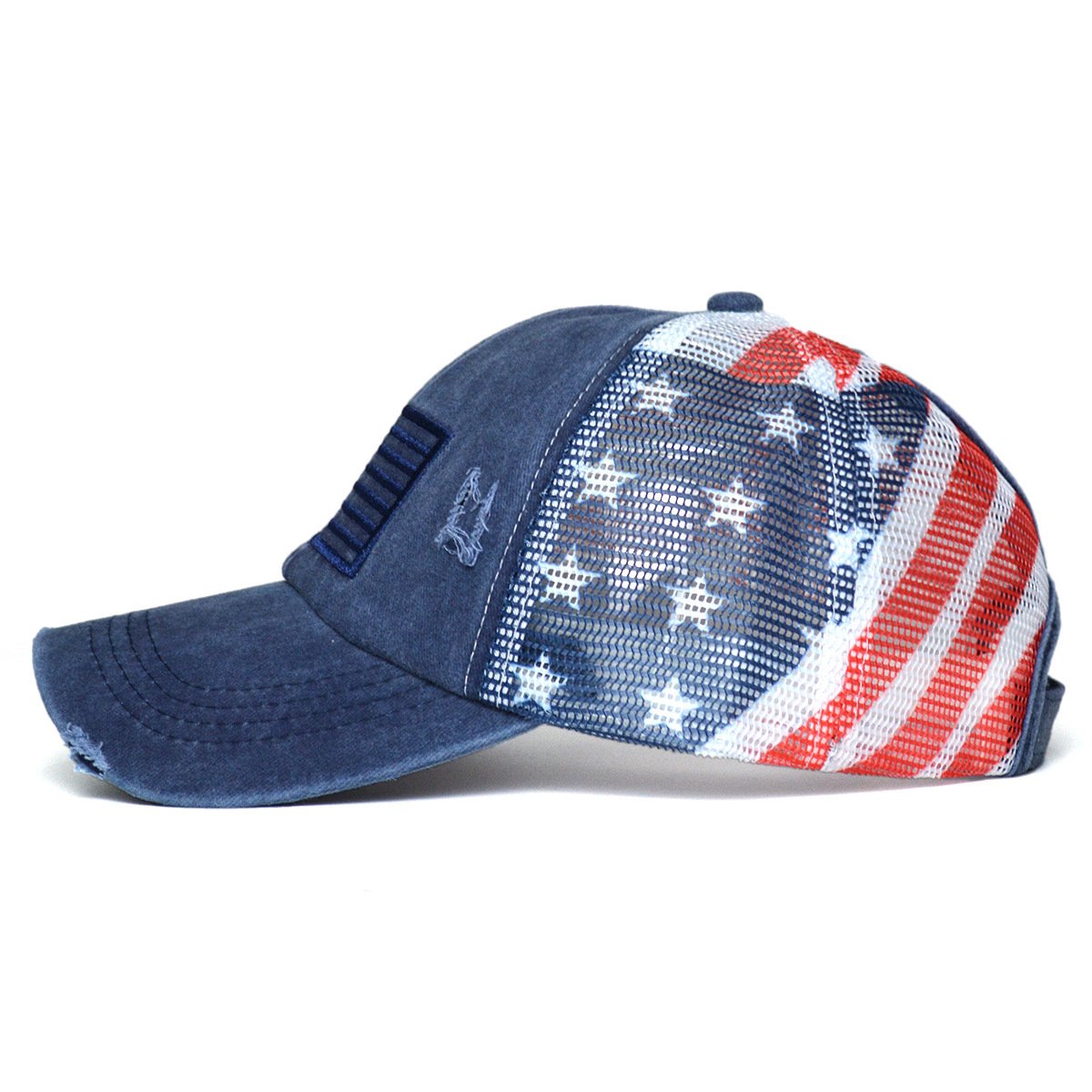351ef238-d253-442b-8e83-9141e0e88f80.jpg Women's Ripped Embroidered Baseball Cap - Image 7