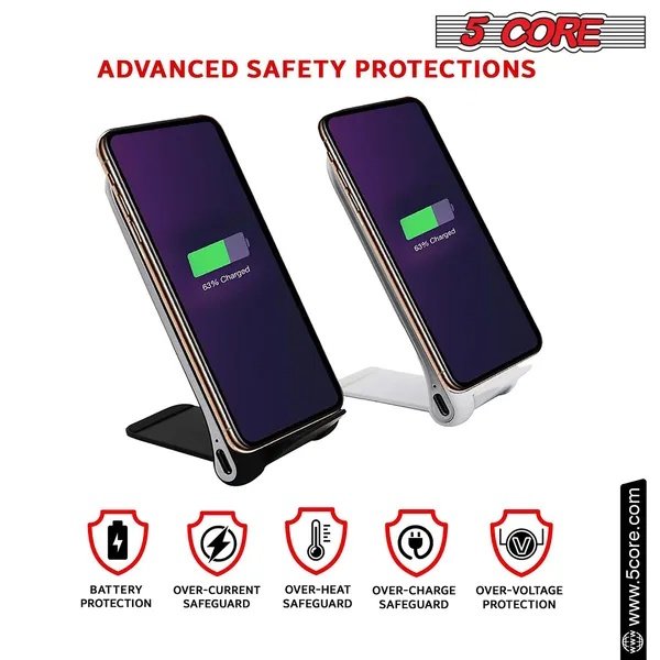 3ec6a30a-89a9-4c41-b65e-dc86e6ce7d92.jpg 5 Core Wireless Charger 10W Max Fast Wireless Charging Pad Glass Top Pair Boostcharge Slim USB-C - Image 5