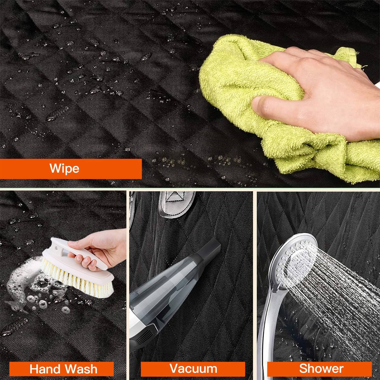 784c2a3e-a588-4554-8515-ebaf880fb930.jpg 1Pc Dog Car Seat Cover Waterproof Scratchproof Pet Car Rear Protector Mat Pet Back Seat Cover With Dog Seat Belt For Car Truck SUV - Image 5