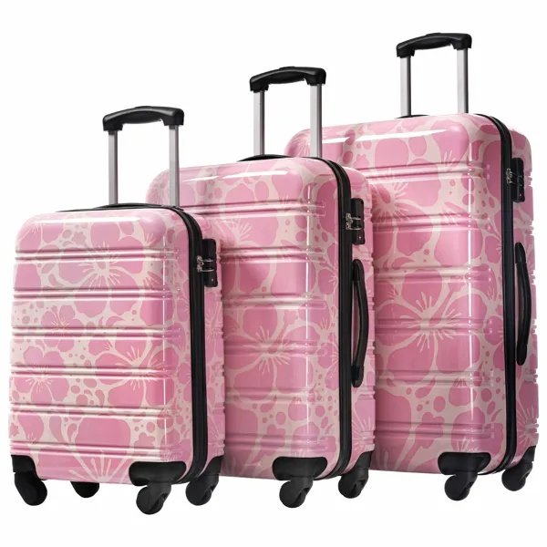 7bc2a759-a7e7-4f2b-bd0d-72aeedd3f37f.jpg Hardshell Luggage Sets 3 Pcs Spinner Suitcase With TSA Lock Lightweight-20"+24"+28" Luggages - Image 3
