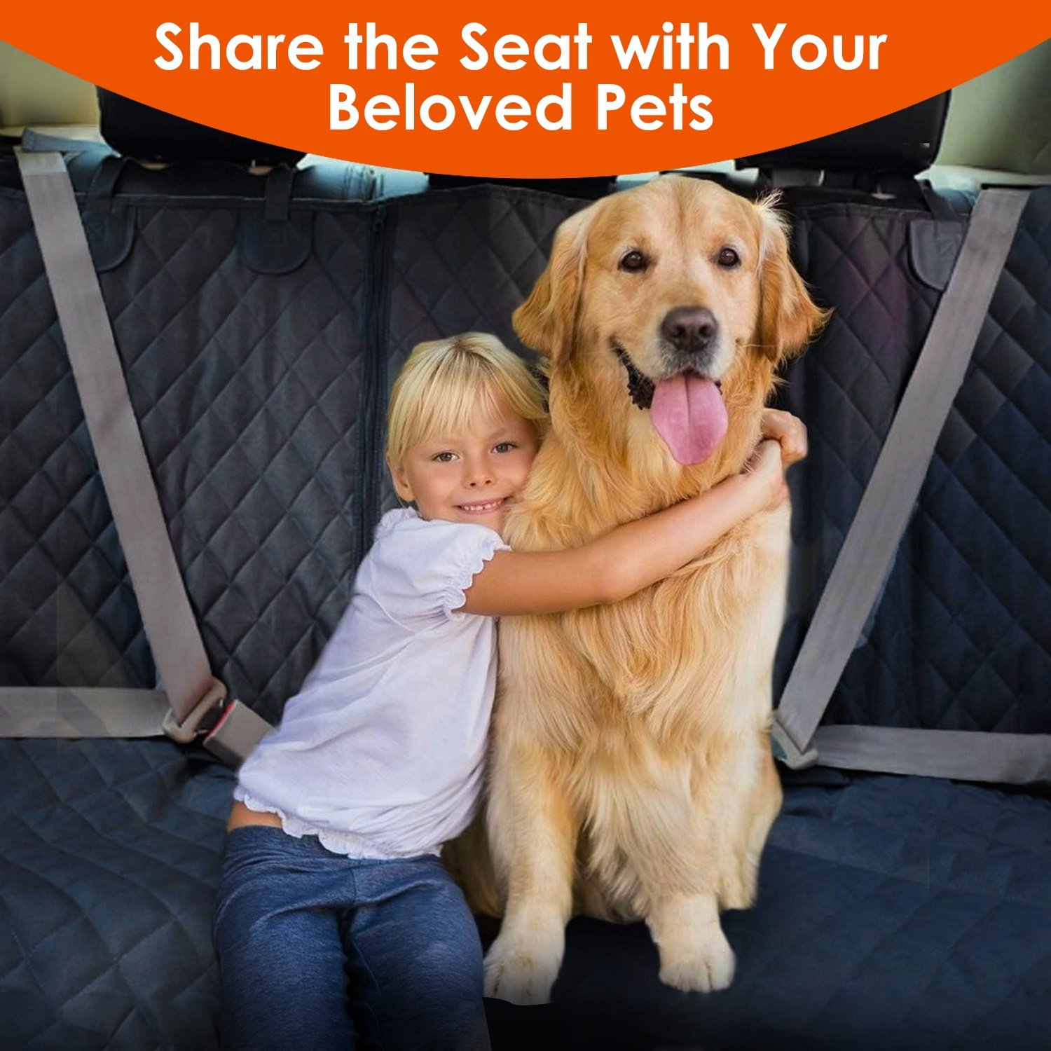 8e6d5b69-3669-4f5d-8a20-e7d2aeeb8e98.jpg 1Pc Dog Car Seat Cover Waterproof Scratchproof Pet Car Rear Protector Mat Pet Back Seat Cover With Dog Seat Belt For Car Truck SUV - Image 9