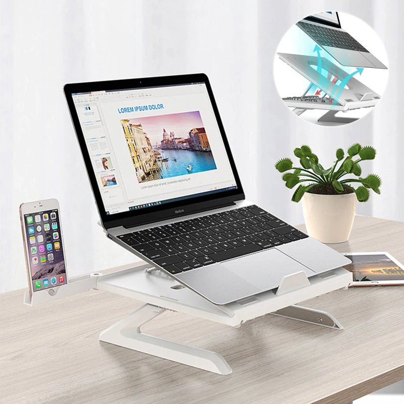 93a7bc1e-4fa2-4744-b123-5913cde779b0.jpg New Laptop Stand Multifunctional Folding Lift Portable Laptop Stand Monitor Increase Rack Aluminum Alloy Base