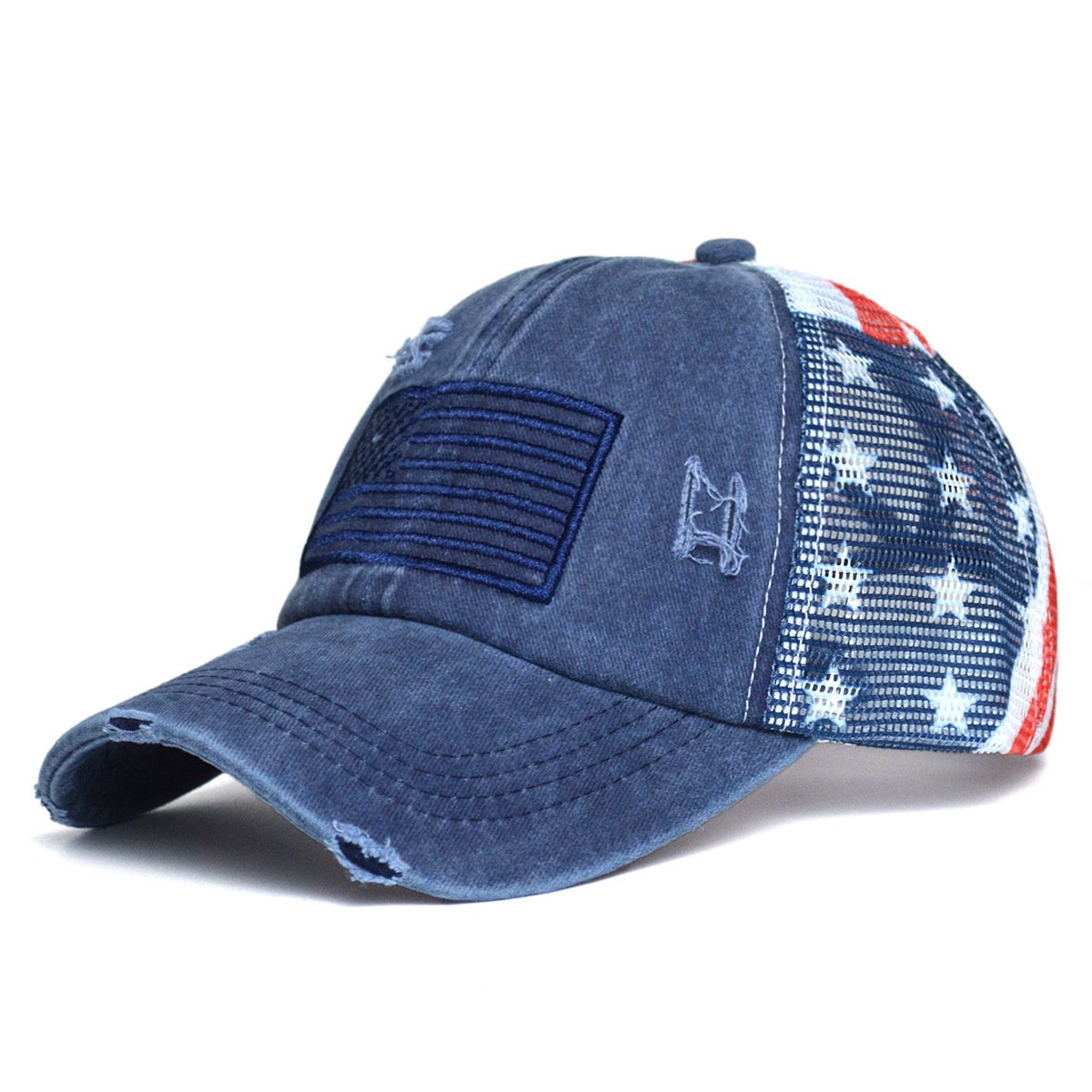 9b767a9c-f60e-4865-ae82-930607edb25e.jpg Women's Ripped Embroidered Baseball Cap - Image 4