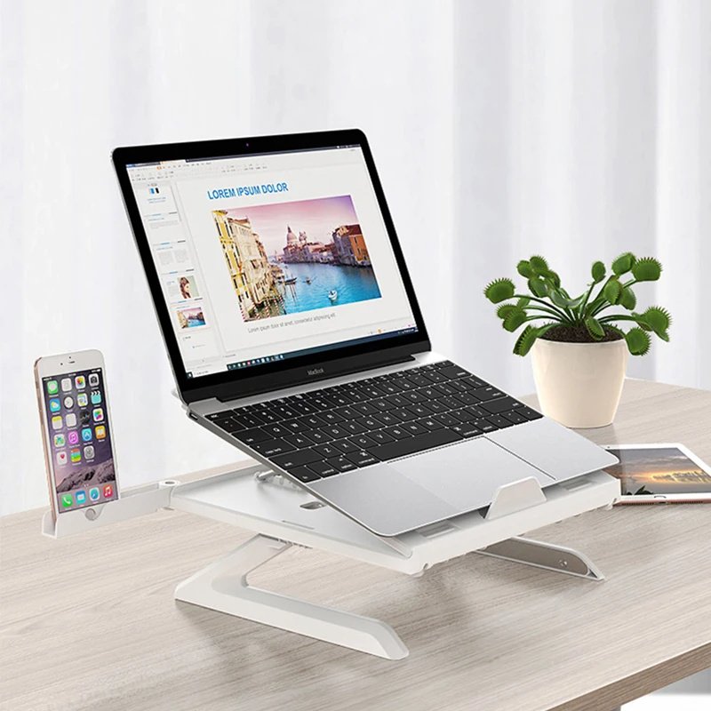 d7c16e6d-6cc3-4c18-9d3e-bcdeaf78caf8.jpg New Laptop Stand Multifunctional Folding Lift Portable Laptop Stand Monitor Increase Rack Aluminum Alloy Base - Image 6
