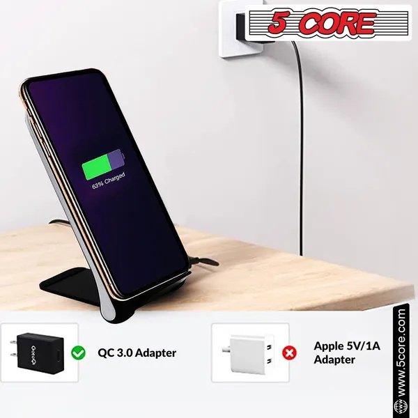 ef5880bf-0320-4133-8018-fb0cd448354a.jpg 5 Core Wireless Charger 10W Max Fast Wireless Charging Pad Glass Top Pair Boostcharge Slim USB-C - Image 4